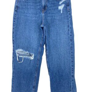 BDG Tapered Baggy High Rise Jeans Distressed.